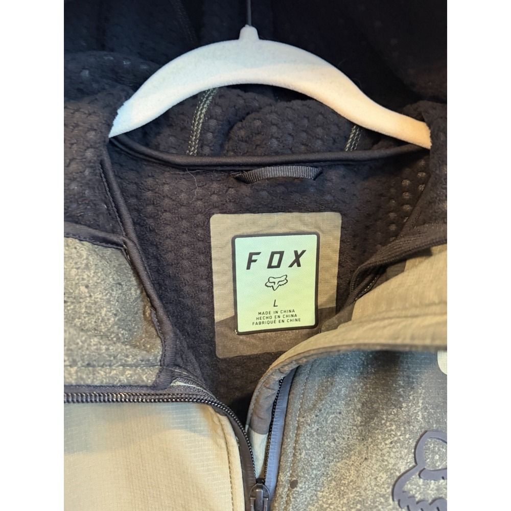 Fox Racing Pit Jacket Green Camo Size Large - Picture 2 of 3